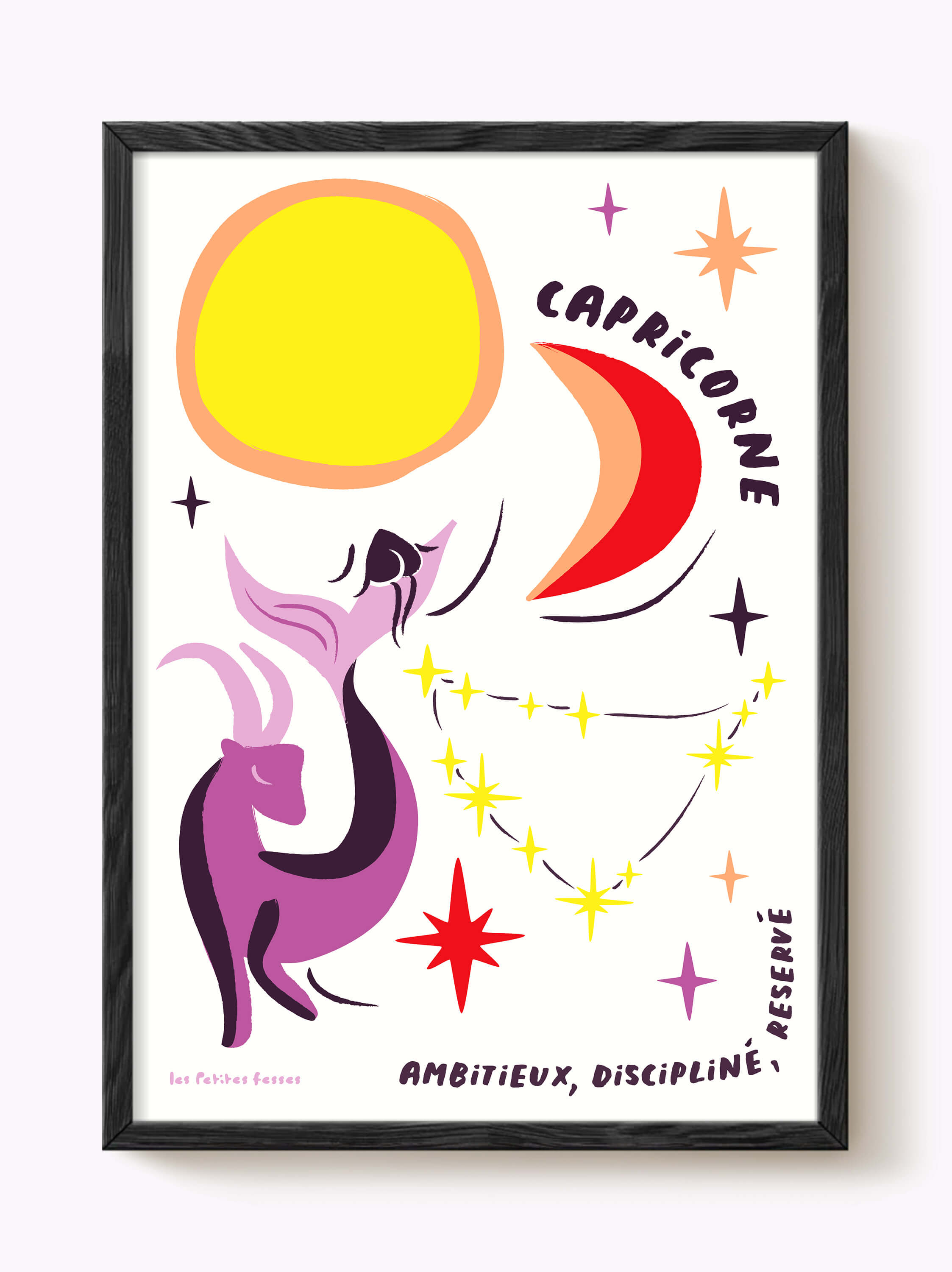 Affiche signe astrologique Capricorne