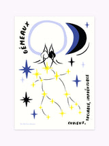 Affiche signe astrologique Gémeaux
