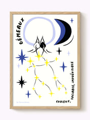 Affiche signe astrologique Gémeaux