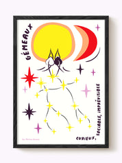 Affiche signe astrologique Gémeaux