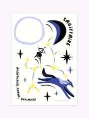 Affiche signe astrologique Sagittaire