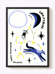 Affiche signe astrologique Sagittaire