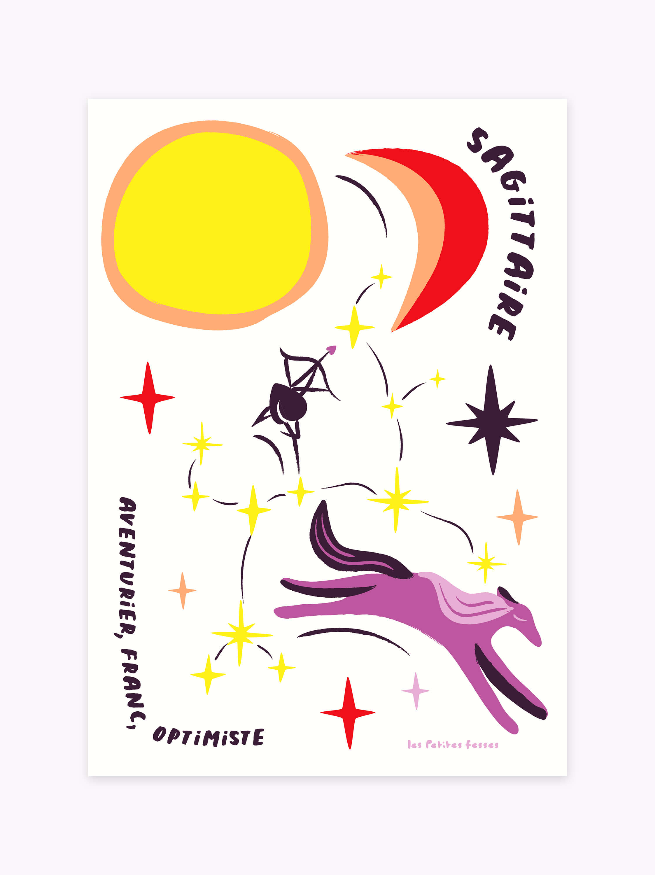 Affiche signe astrologique Sagittaire