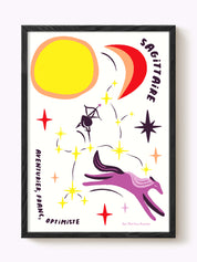 Affiche signe astrologique Sagittaire