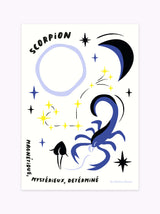 Affiche signe astrologique Scorpion