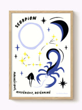 Affiche signe astrologique Scorpion