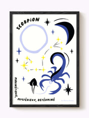 Affiche signe astrologique Scorpion