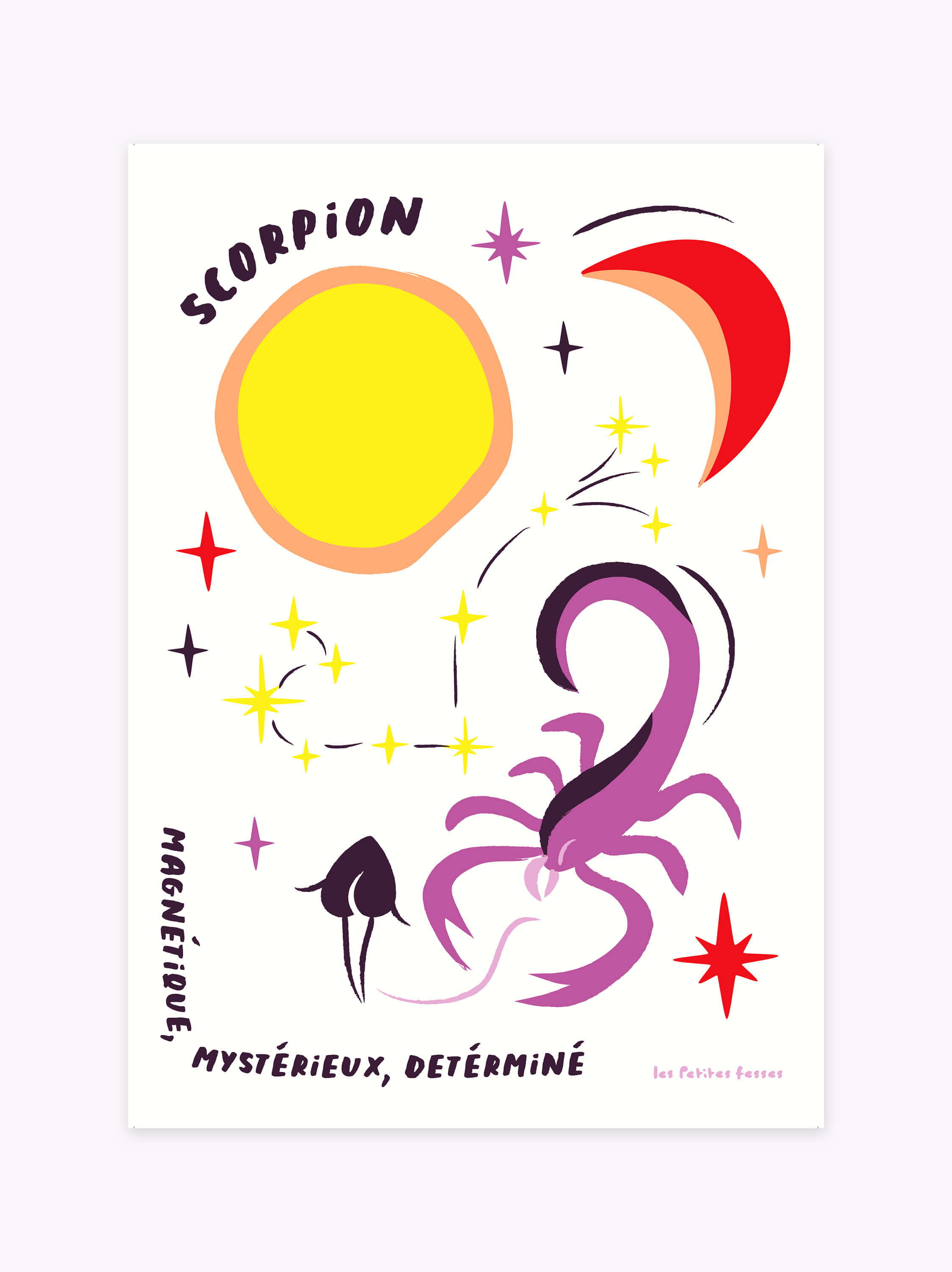Affiche signe astrologique Scorpion