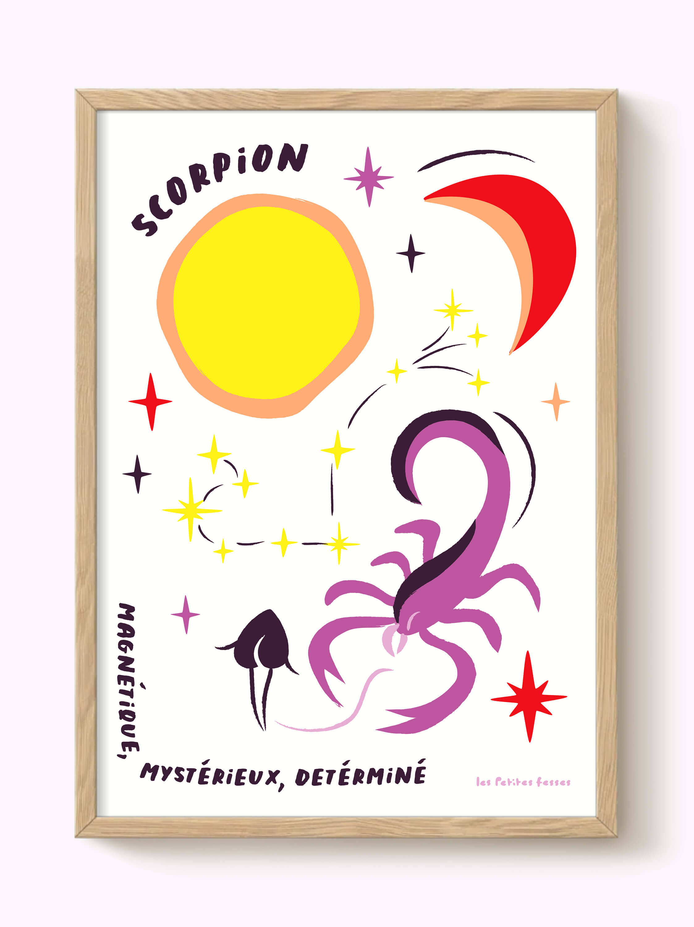 Affiche signe astrologique Scorpion