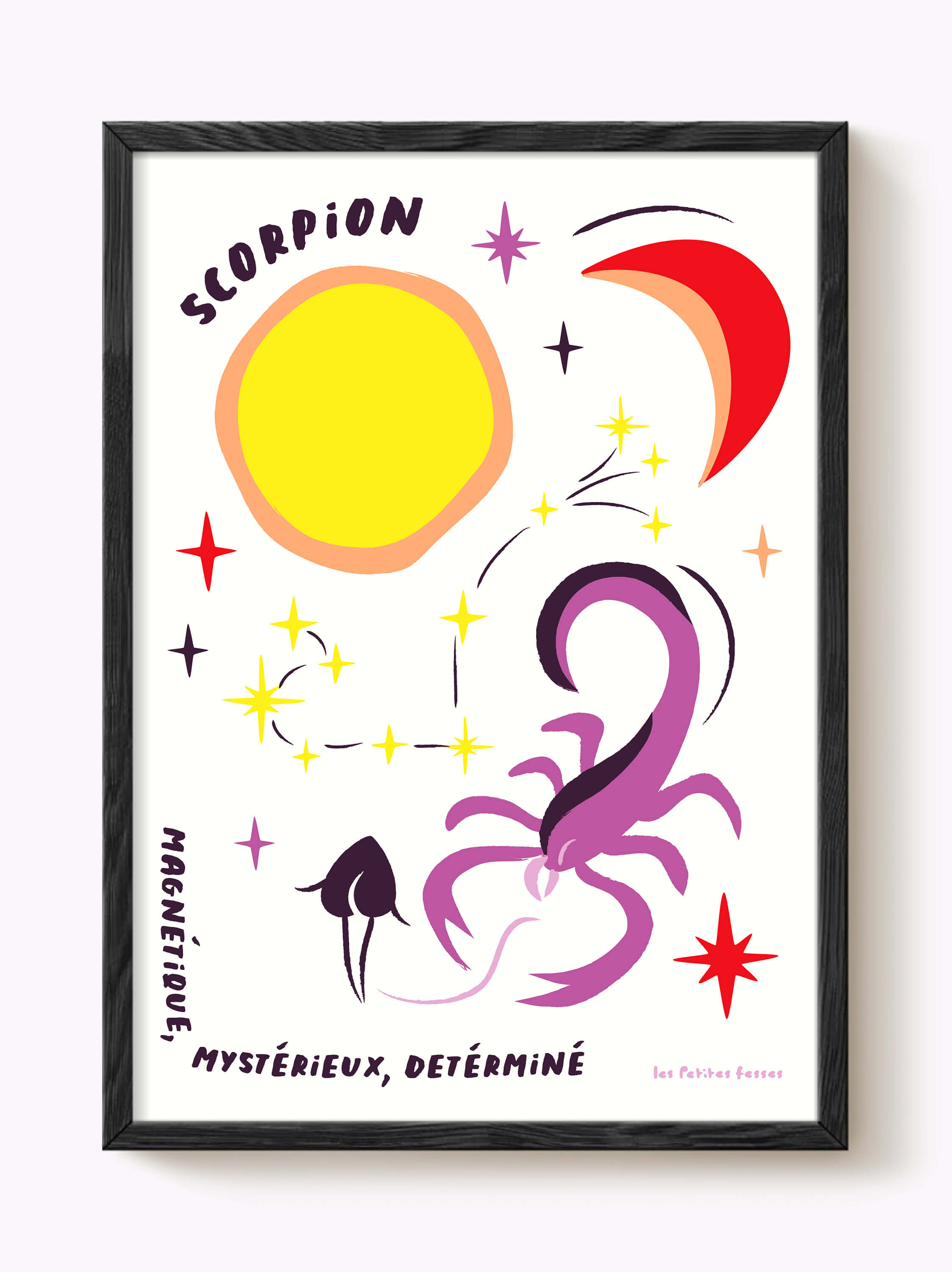 Affiche signe astrologique Scorpion