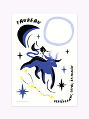 Affiche signe astrologique Taureau