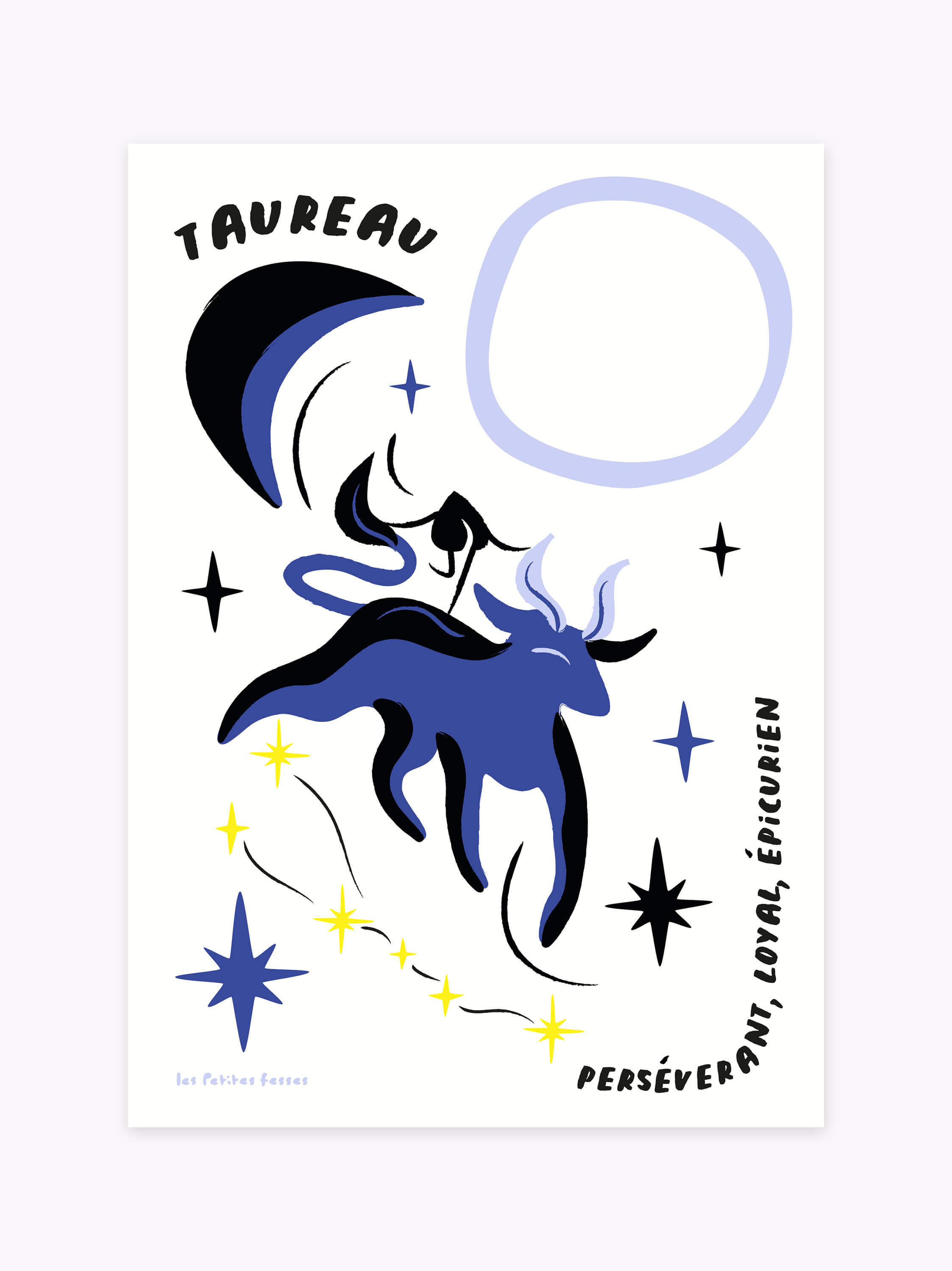 Affiche signe astrologique Taureau