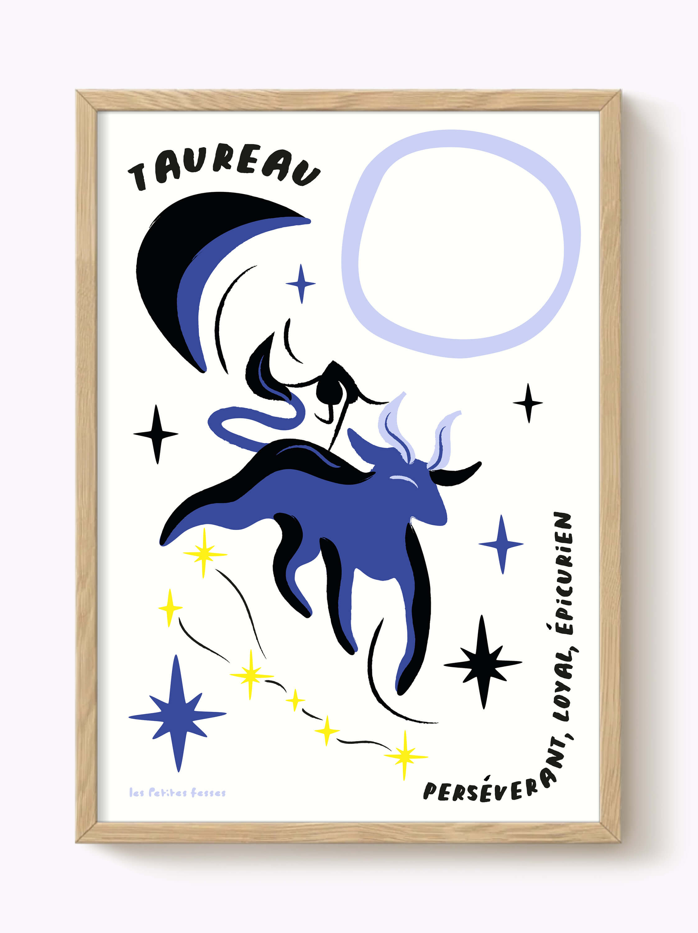 Affiche signe astrologique Taureau
