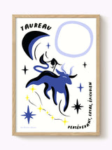 Affiche signe astrologique Taureau