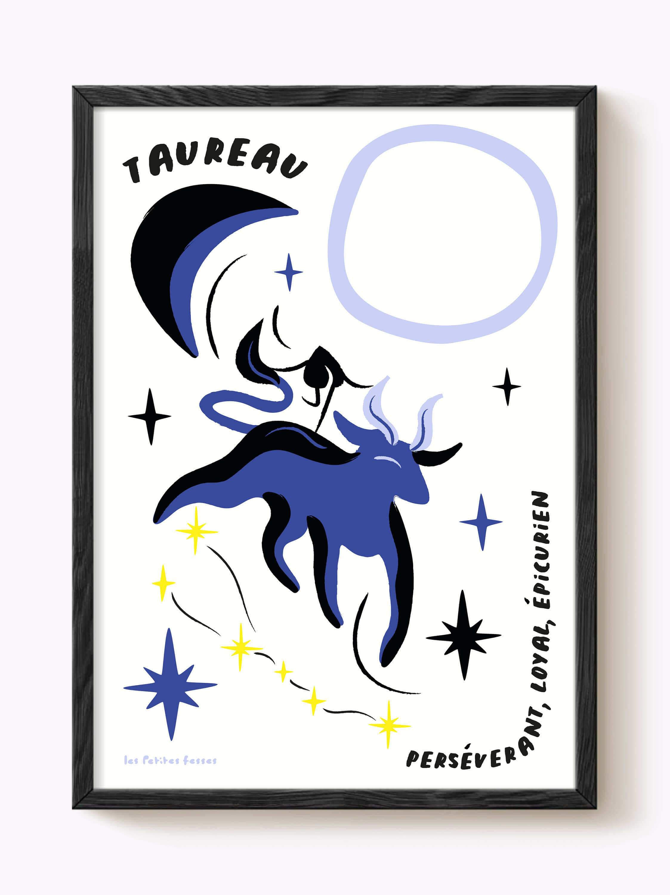 Affiche signe astrologique Taureau