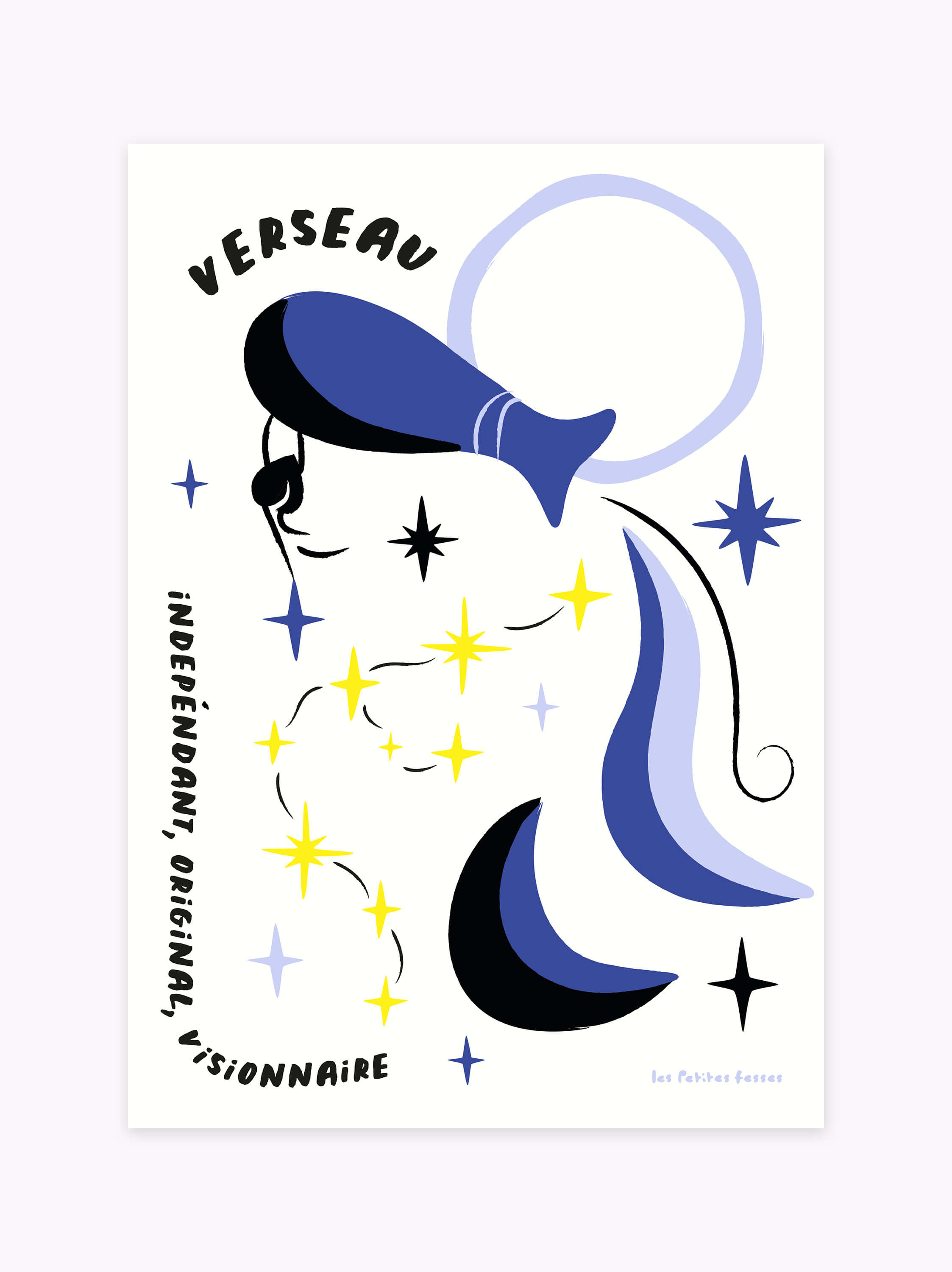 Affiche signe astrologique Verseau