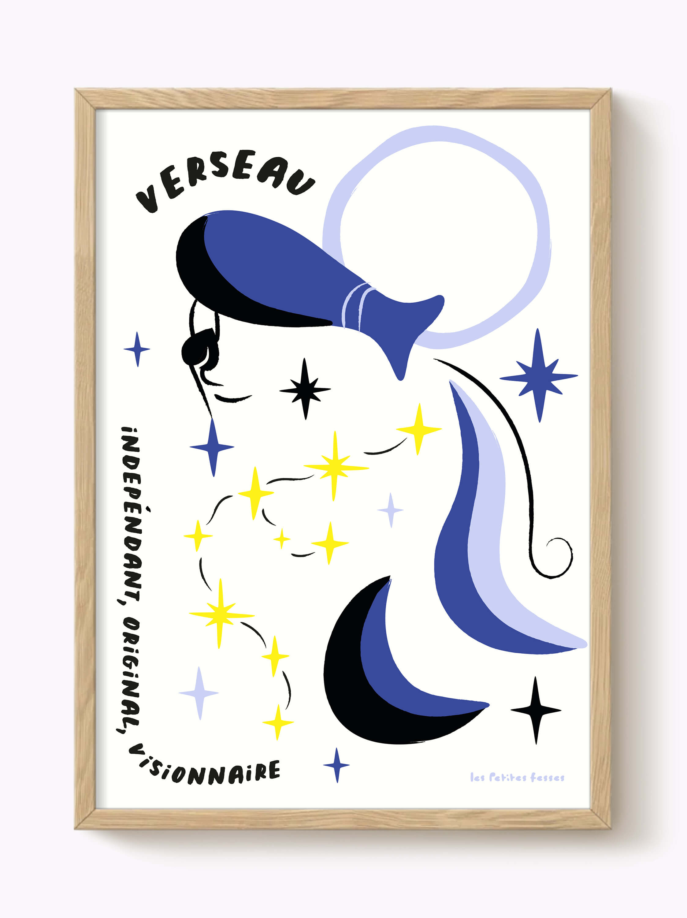 Affiche signe astrologique Verseau