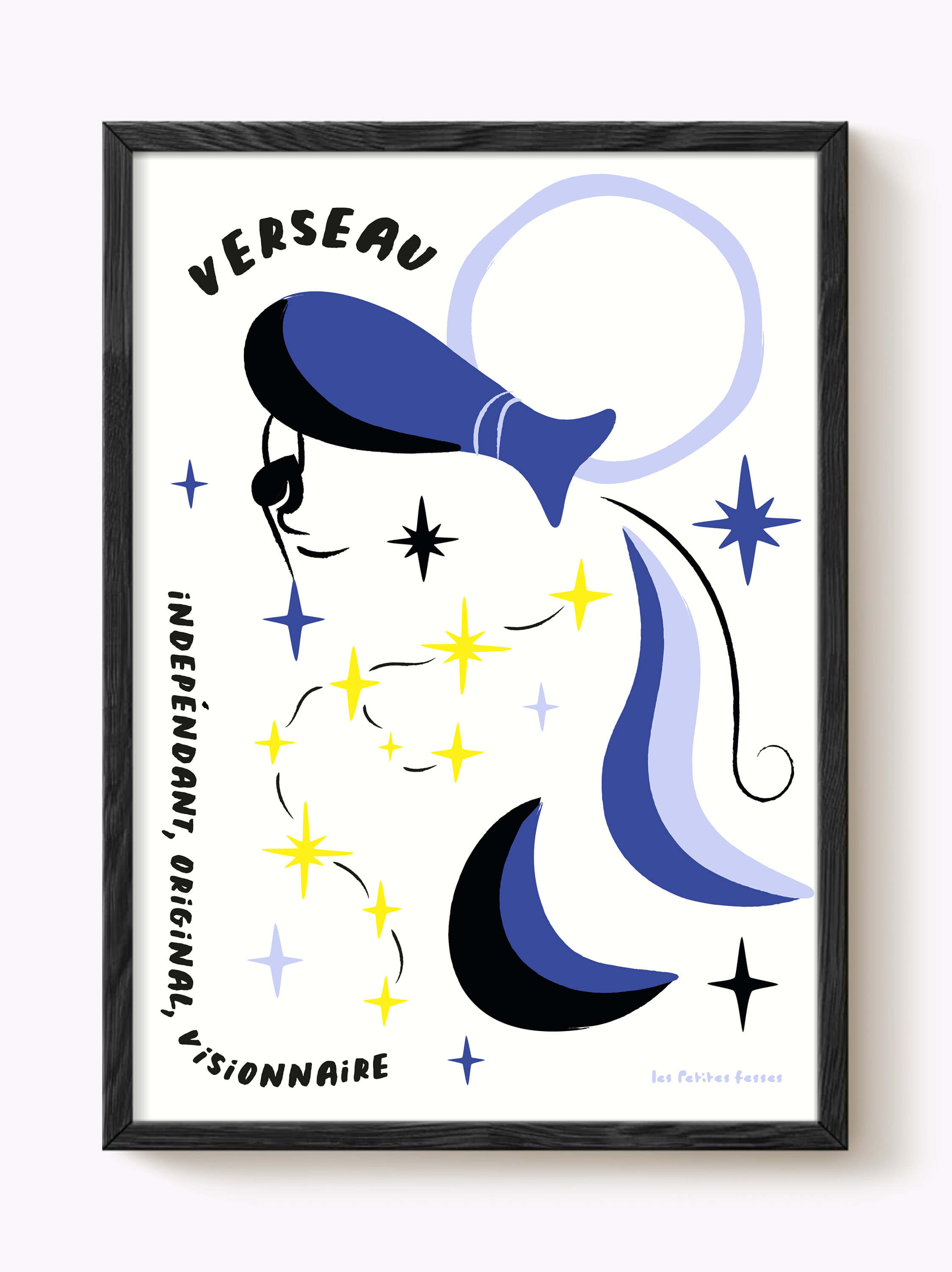 Affiche signe astrologique Verseau