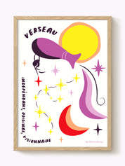 Affiche signe astrologique Verseau