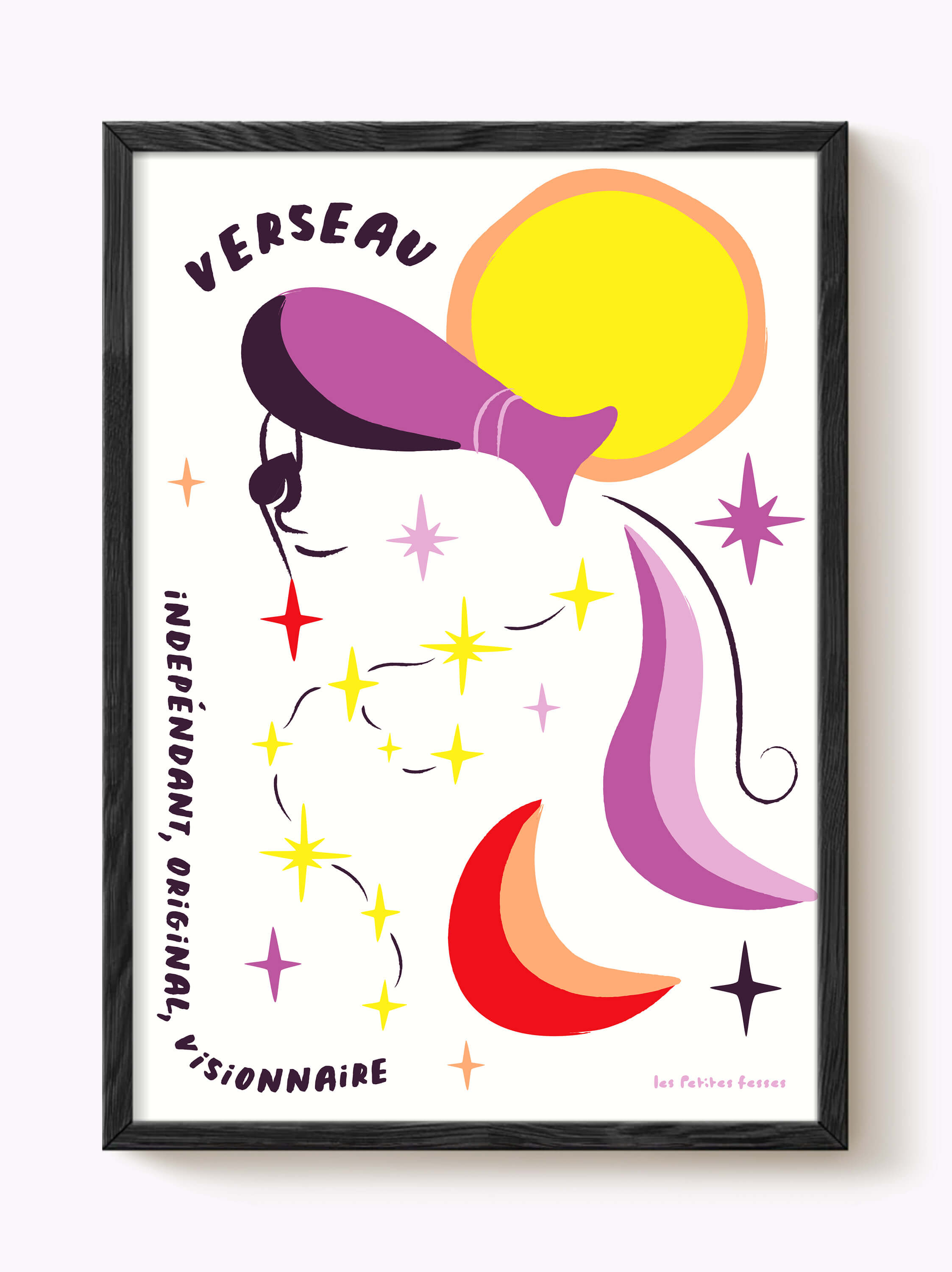 Affiche signe astrologique Verseau