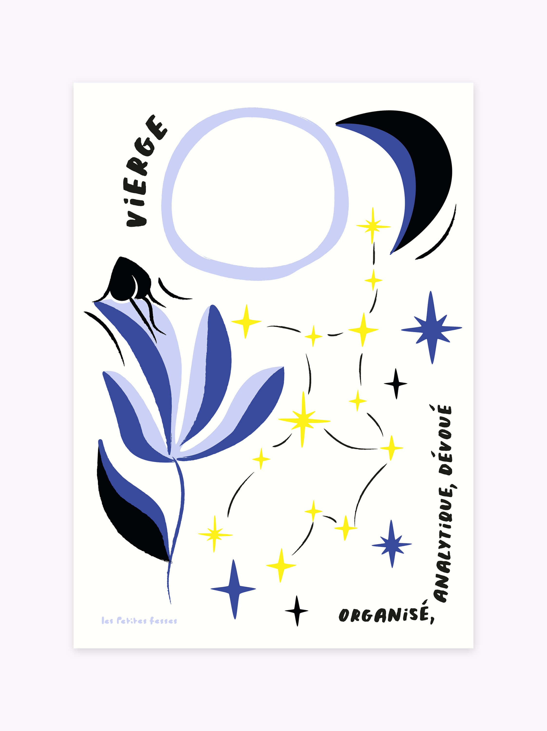 Affiche signe astrologique Vierge