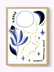 Affiche signe astrologique Vierge