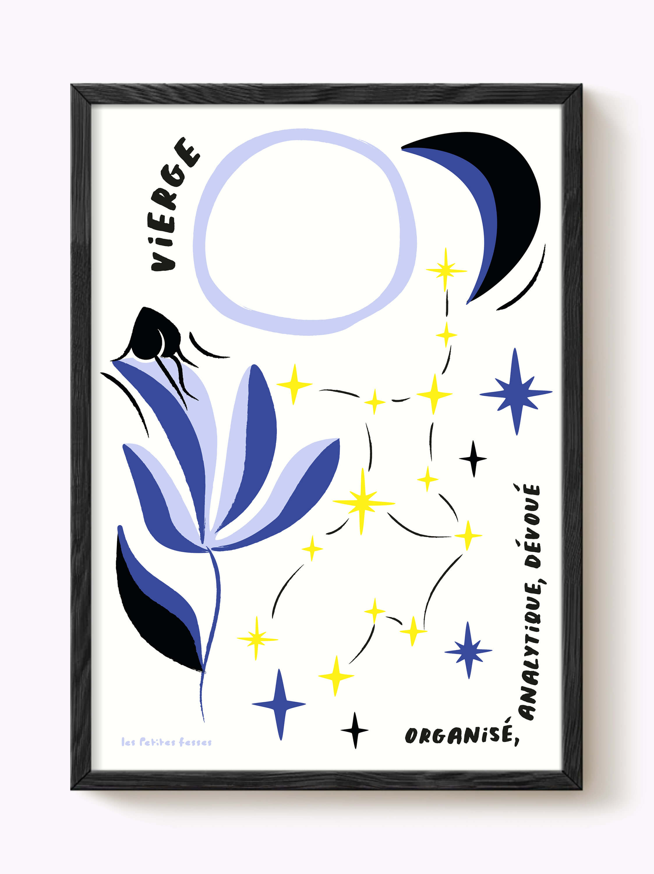 Affiche signe astrologique Vierge