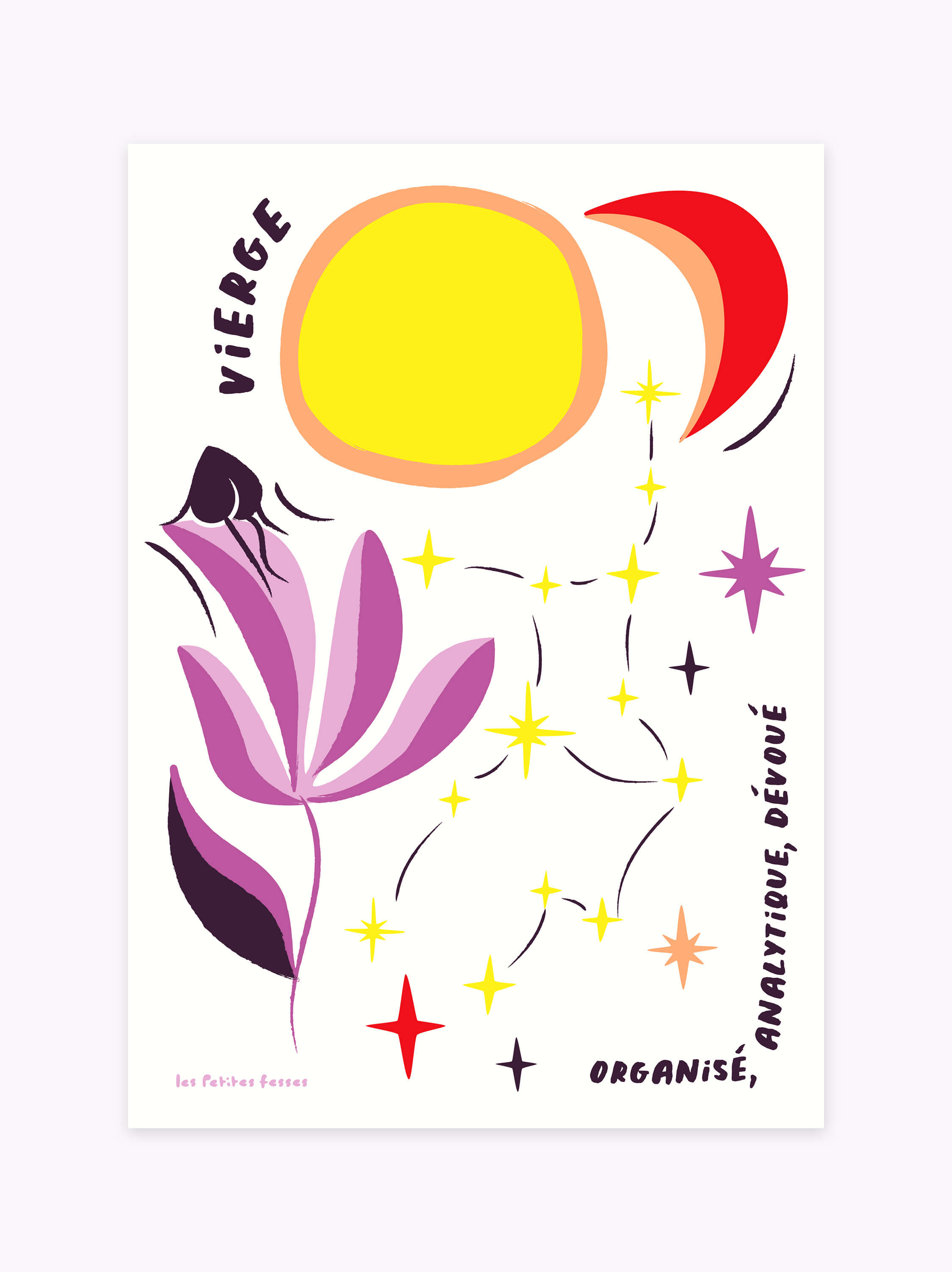 Affiche signe astrologique Vierge