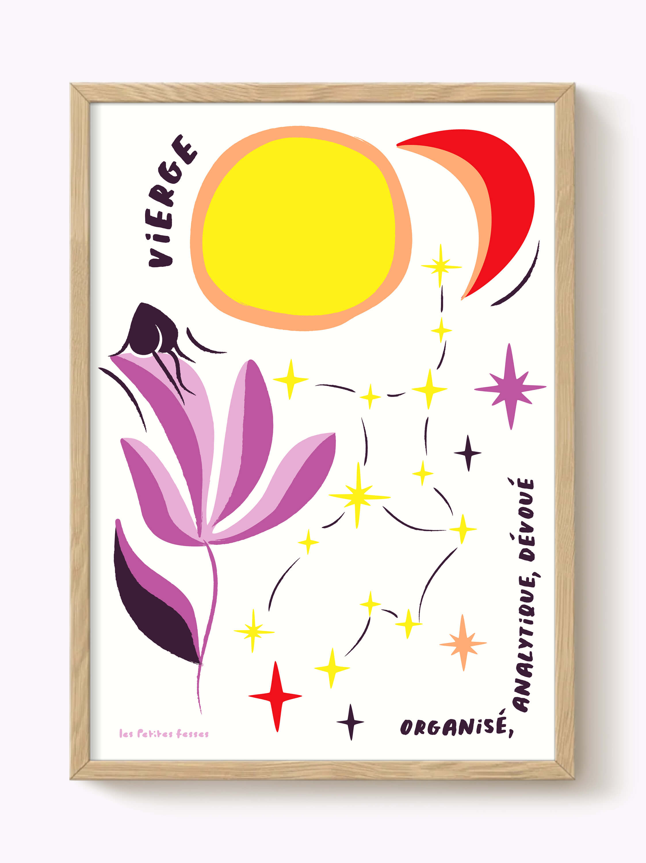 Affiche signe astrologique Vierge