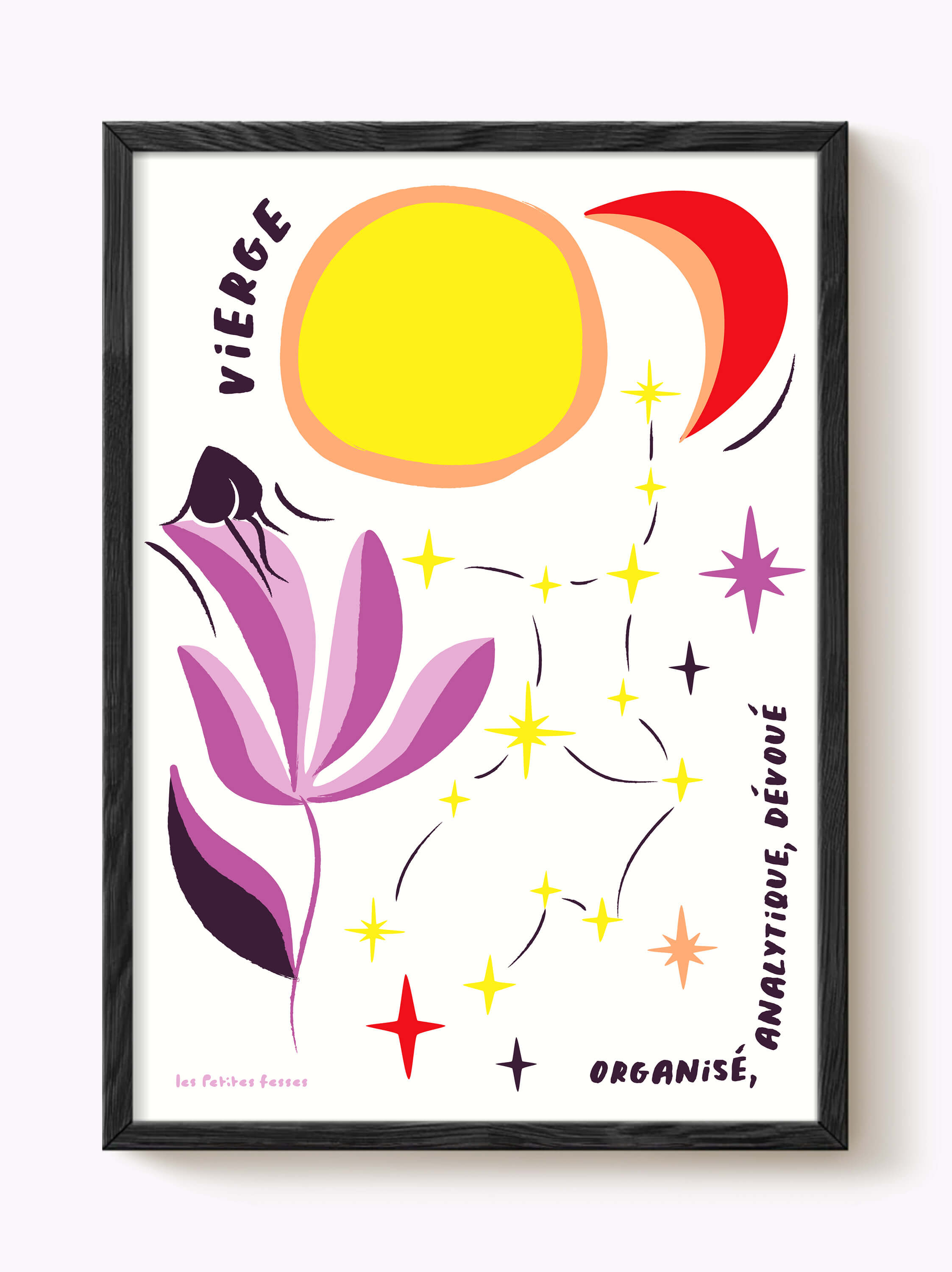 Affiche signe astrologique Vierge