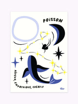 Affiche signe astrologique Poisson