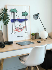 affiche-humour-arcachon-les-petites-fesses