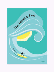 affiche-de-surf-sea