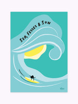 Affiche Surf Sea Fesses & Sun