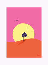 Affiche Sunset rose