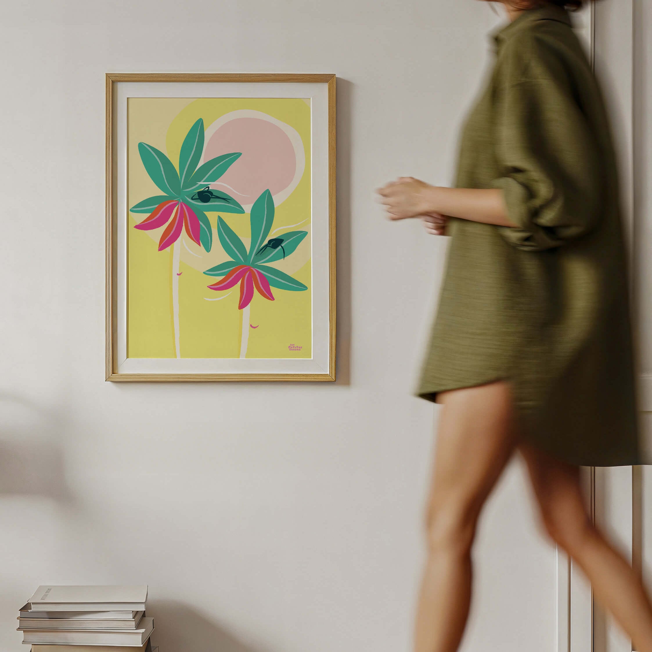 affiche-colorée-tropicale-palmiers