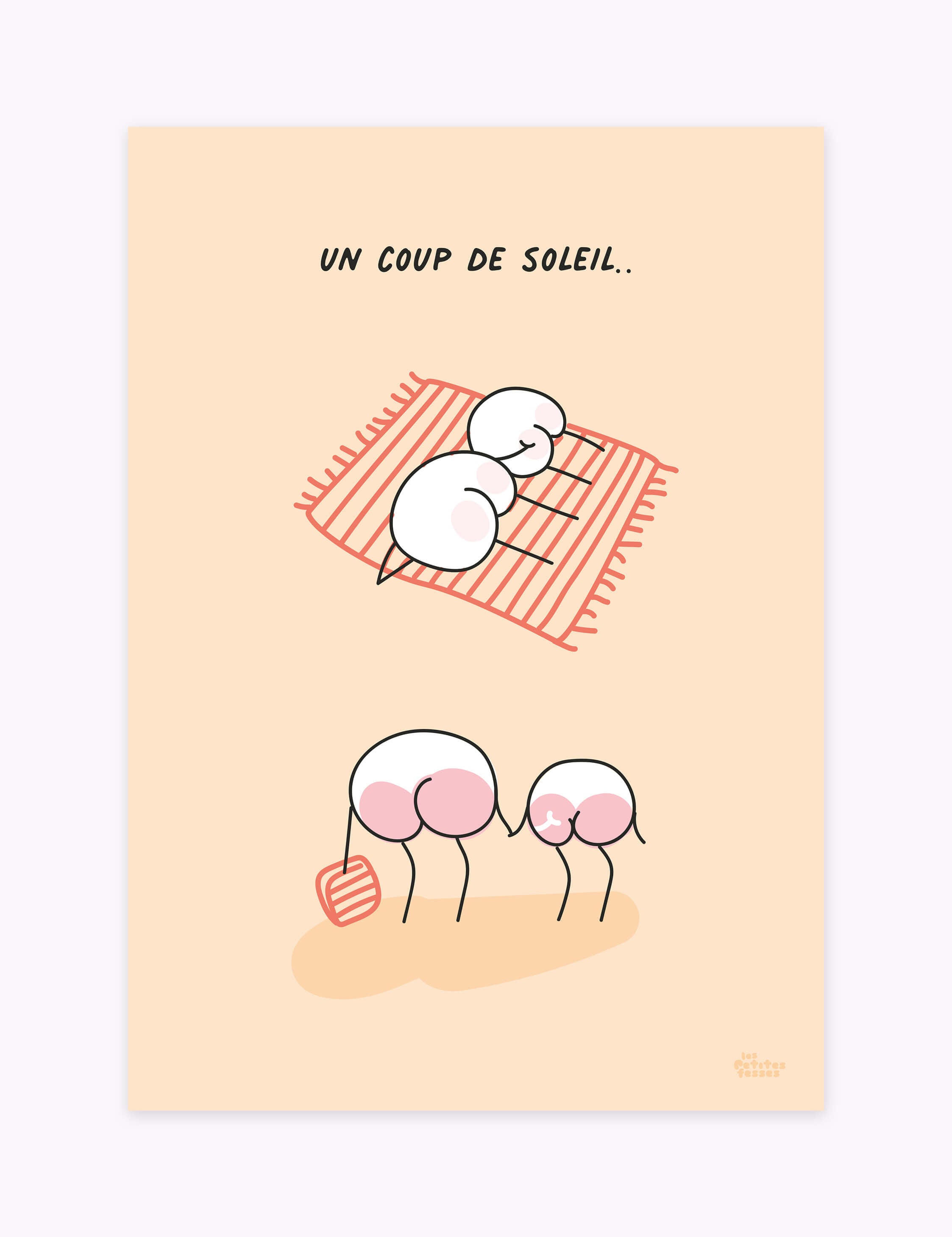 Affiche-encadrée-les-petites-fesses-un-coup-de-soleil