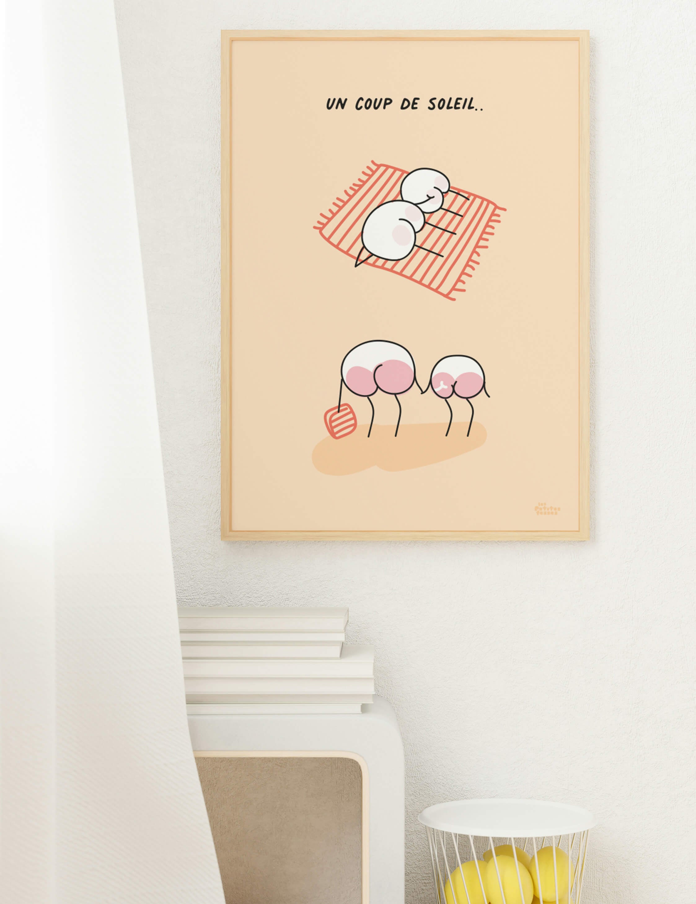 Affiche-encadrée-les-petites-fesses-un-coup-de-soleil