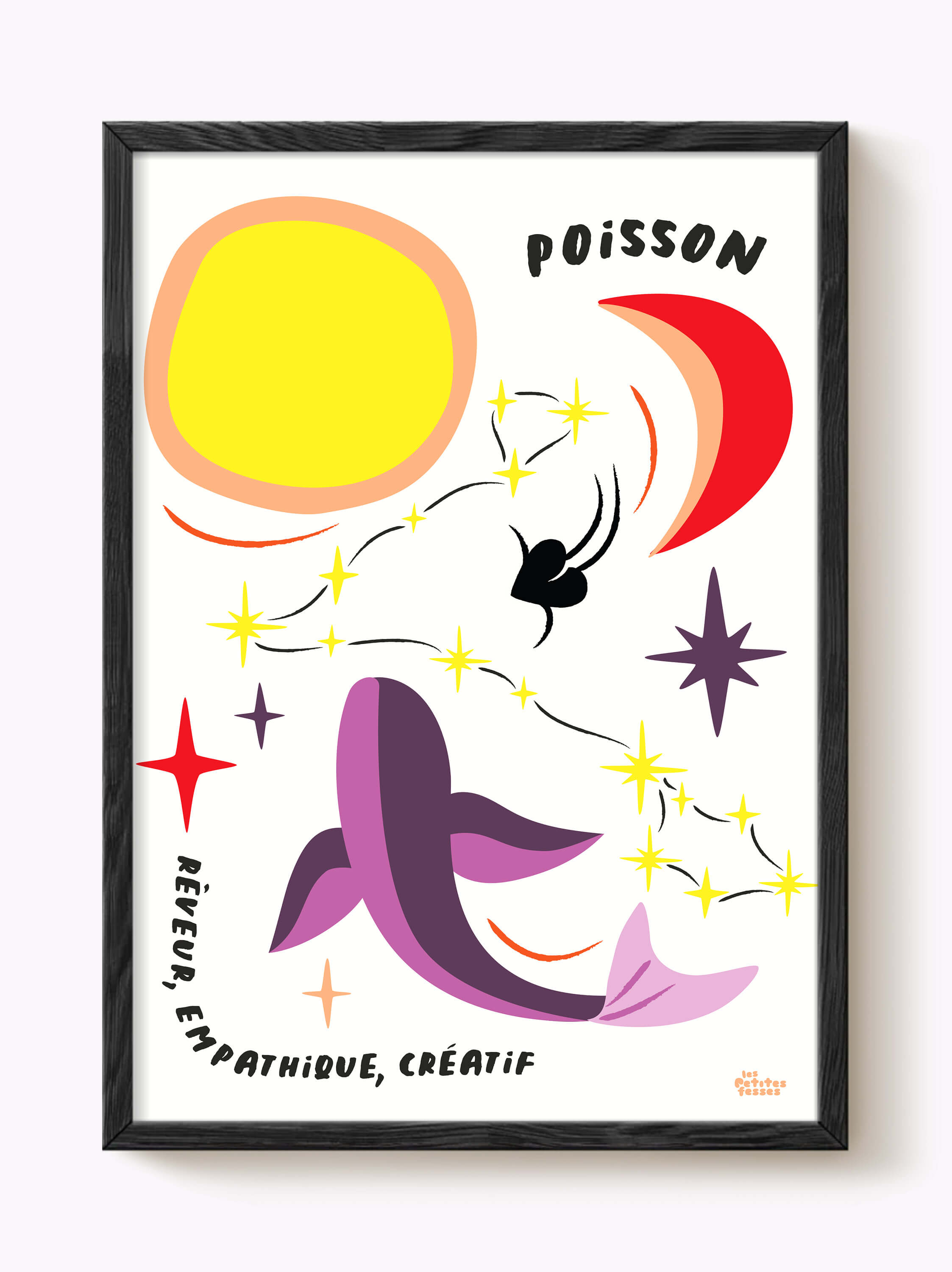 Affiche signe astrologique Poisson