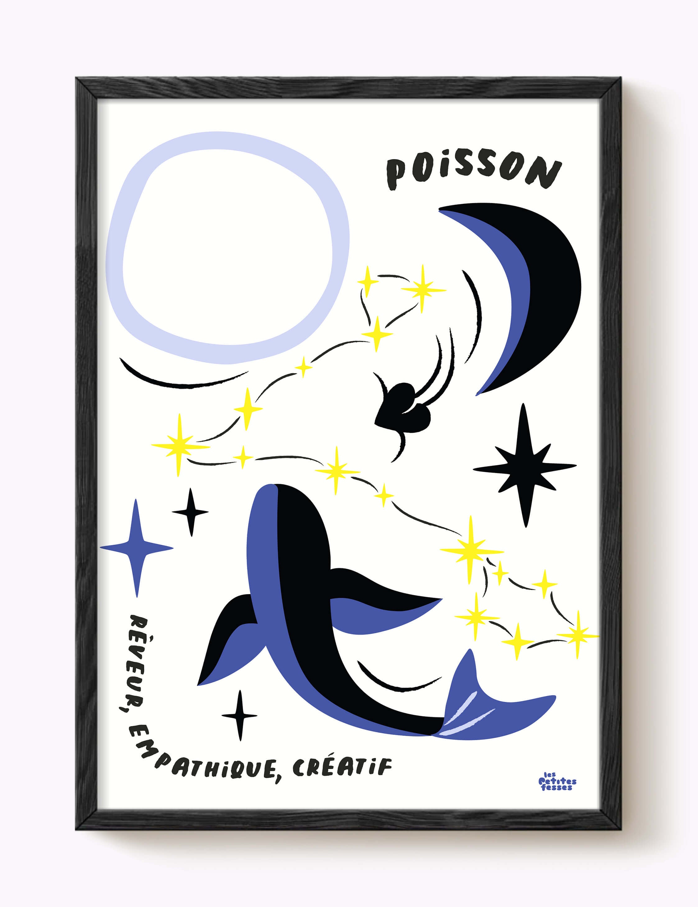 Affiche signe astrologique Poisson