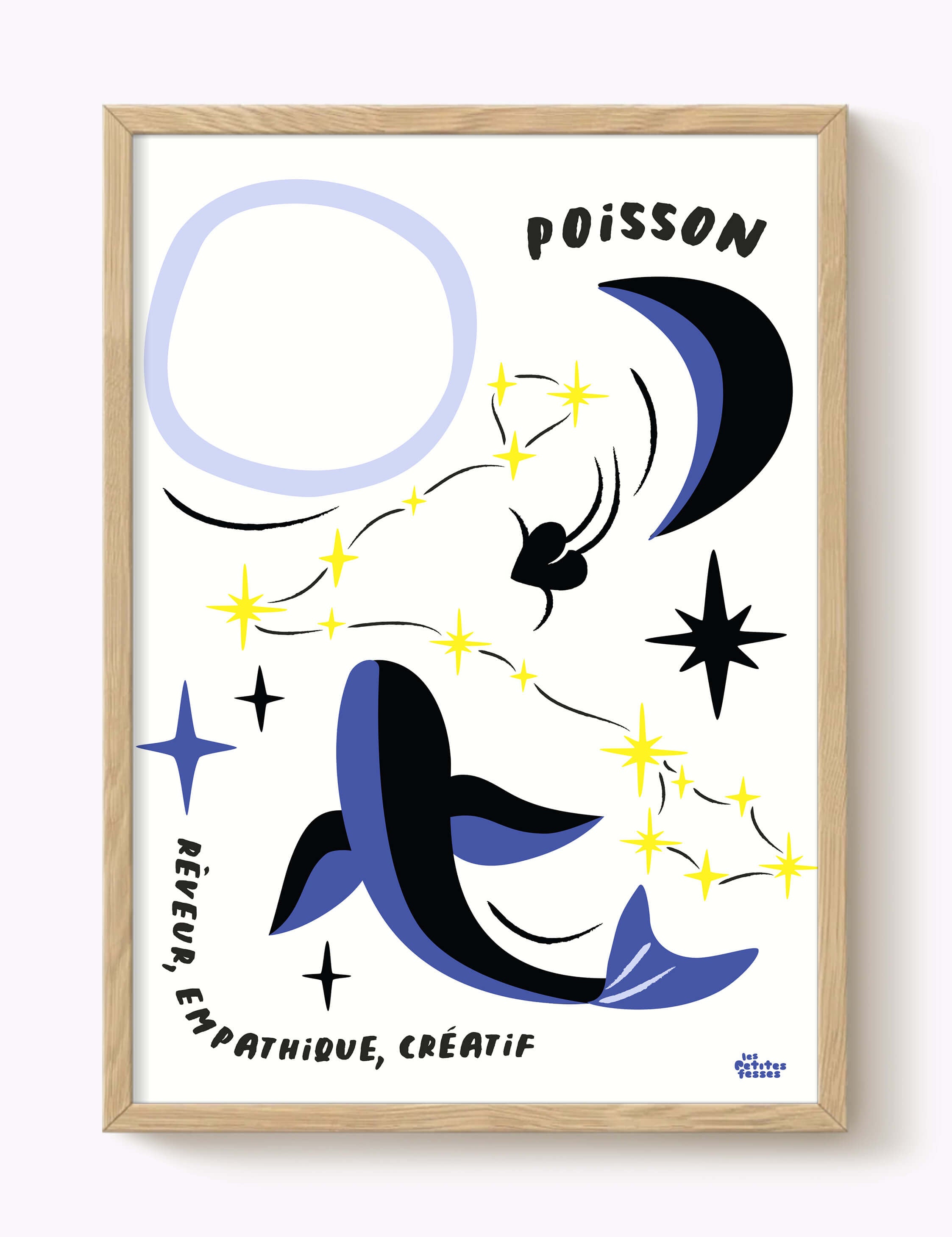 Affiche signe astrologique Poisson