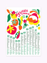 Affiche Calendrier Délices du jardin