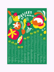 Affiche Calendrier Délices du jardin