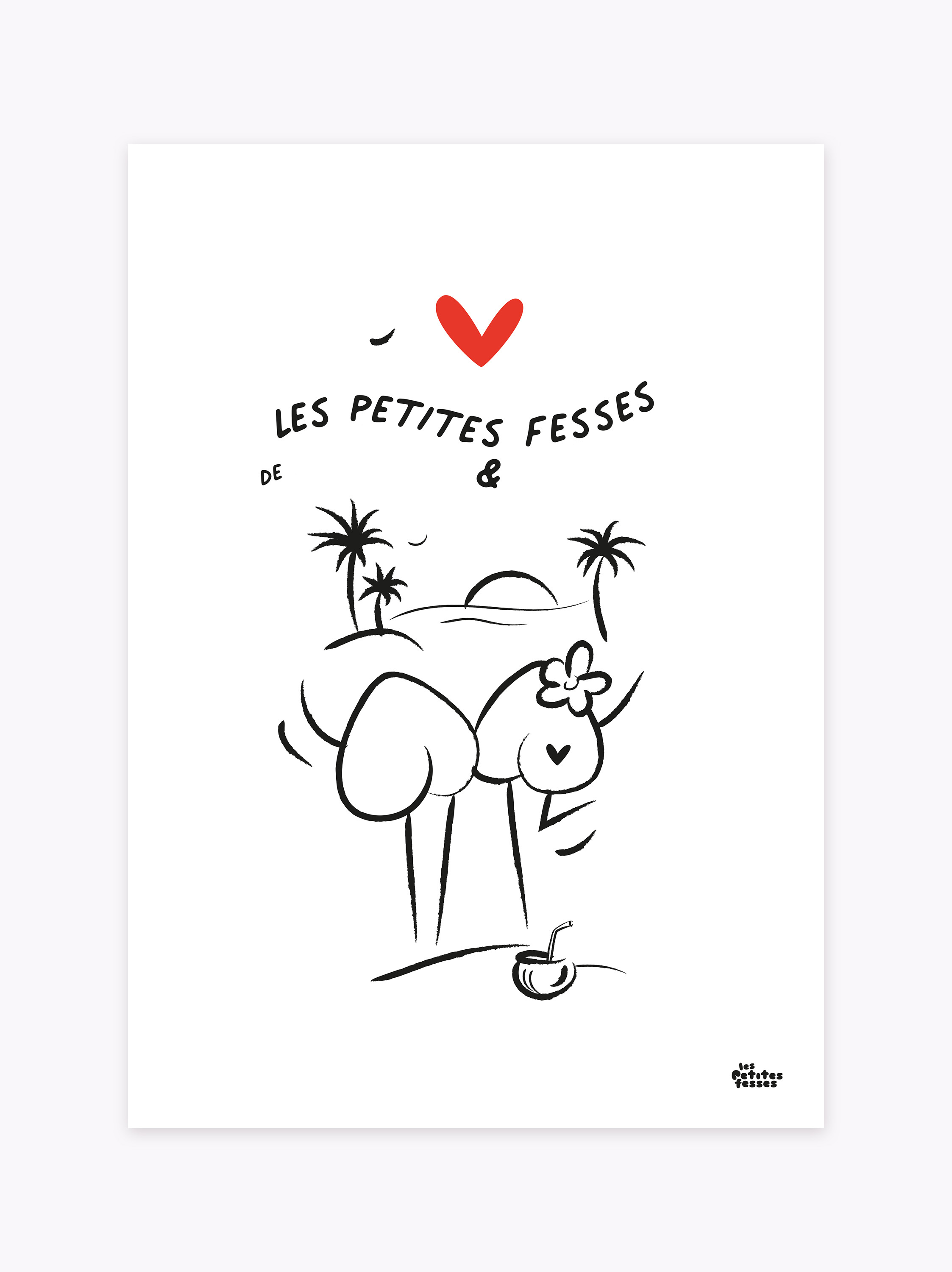 Affiche à personnaliser couple