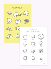 pack-affiches-duo-jaune-et-blanc